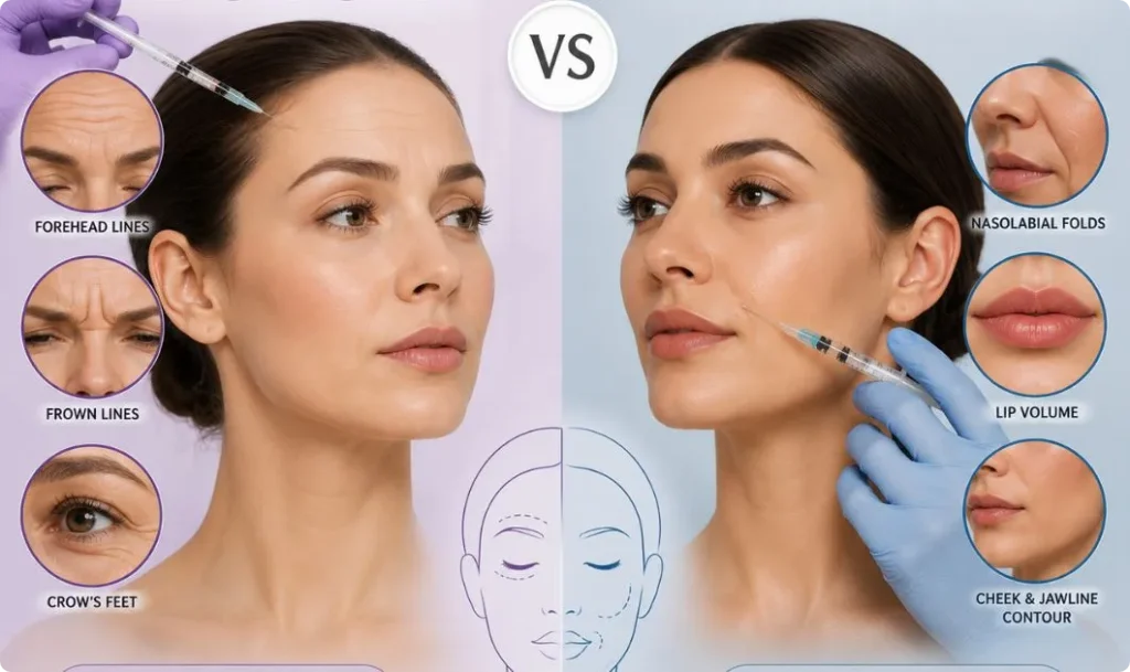 Botox vs Dermal Fillers
