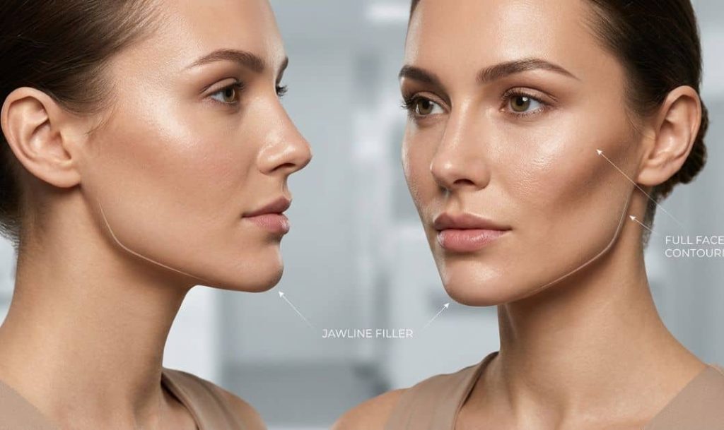 Full Face Contouring and Jawline Filler
