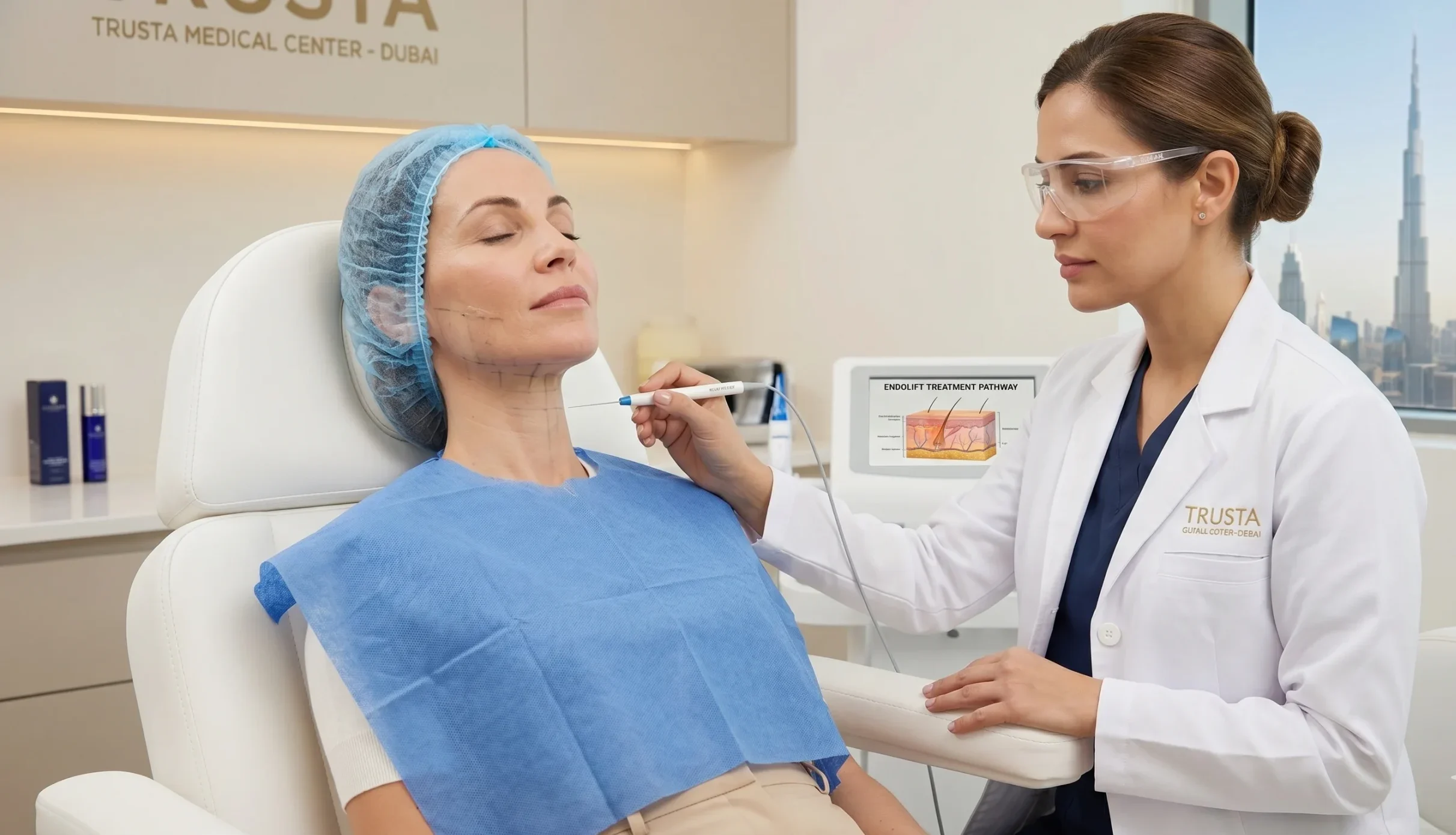 Endolift vs. facelift treatment at trusta clinic