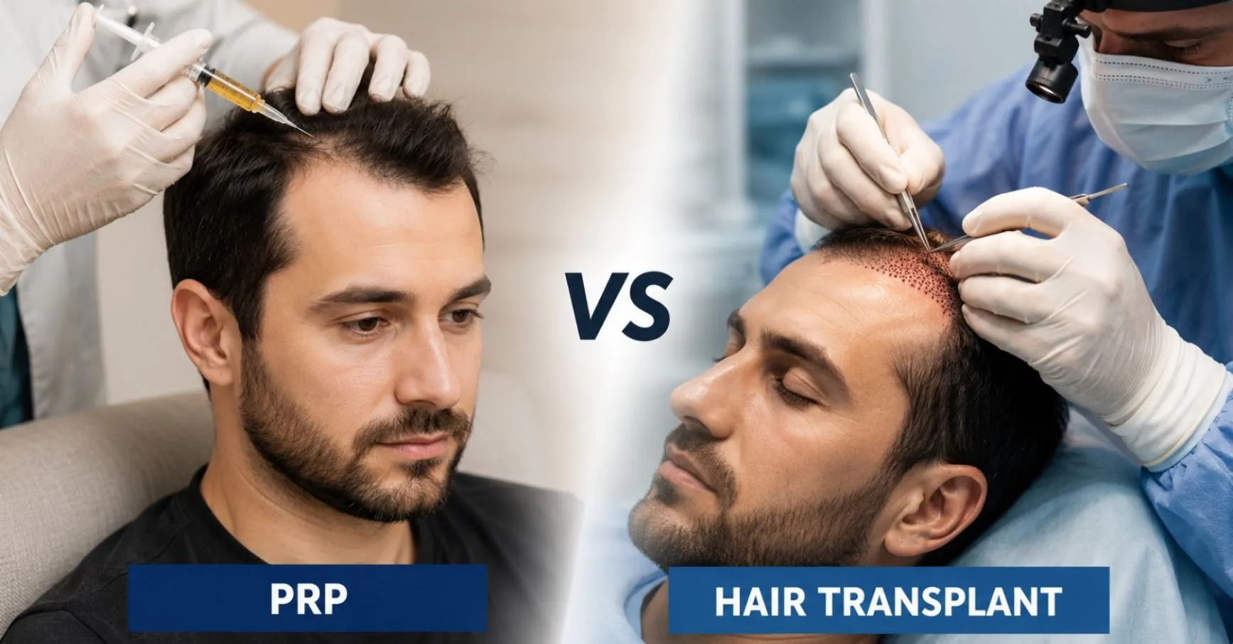 PRP vs Hair Transplant
