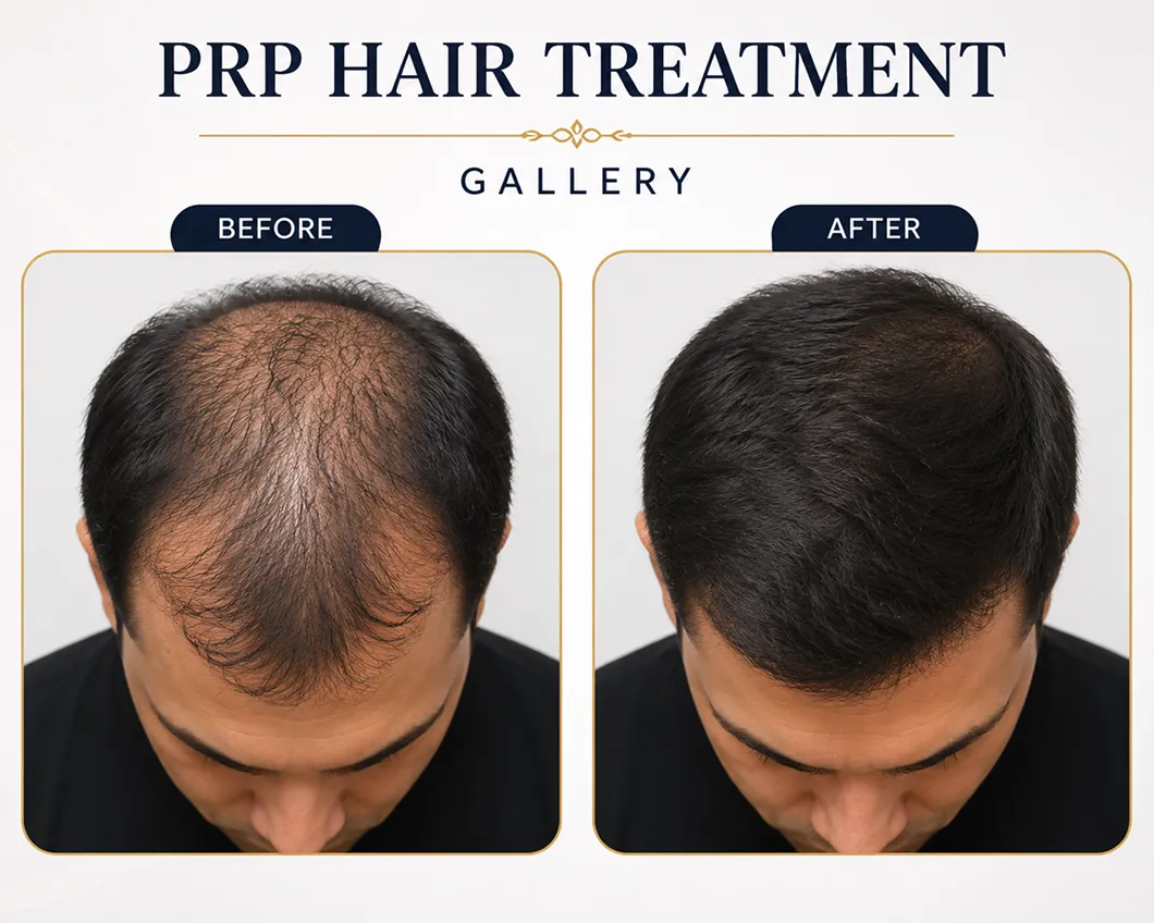 PRP Hair Treatment Before and After
