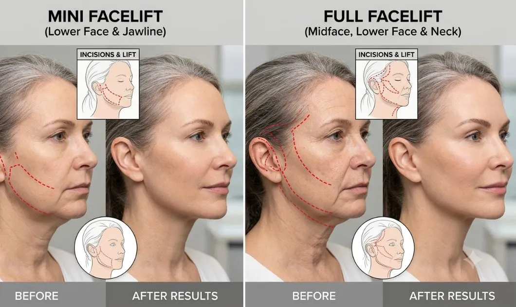Mini Facelift vs Full Facelift
