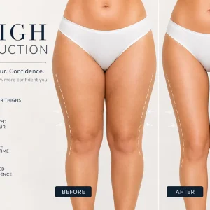 thigh liposuction before and after